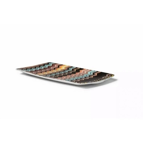 Missoni for Target stoneware serving tray zigzag pattern fall colors - Picture 2 of 2